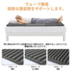Beraxy マットレス S/SD/D 丸巻き ウェーブ構造 高反発 敷布団 エアコットンカバー 洗える - 画像 (5)