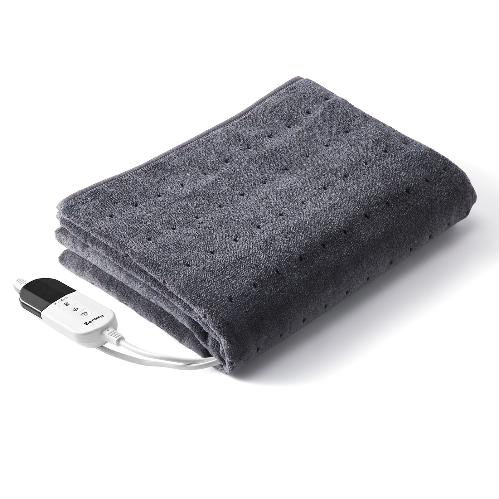 Beraxy 電気毛布 敷き毛布 140*80cm 洗える シングル タイマー ダニ退治 6段階温度調節 省エネ 寒さ対策